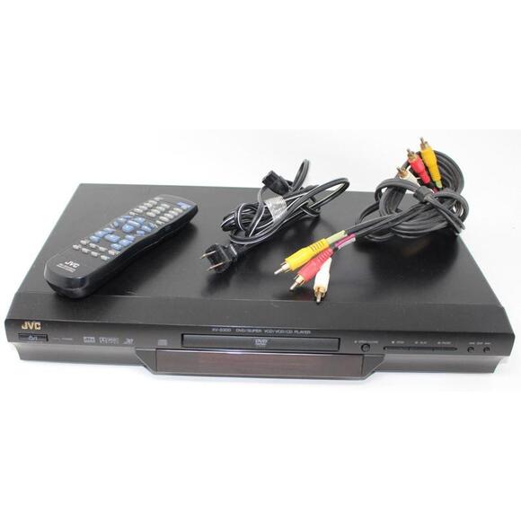 JVC XV-S300BK CD & DVD Player 3D Phonic Virtual Surround Sound w/ Remote Control - Picture 1 of 6